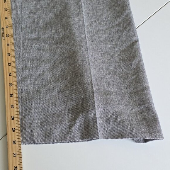 Kasper Dress Pants Womens 18 Heathered Gray Linen Blend Lined Slacks Career VTG - Picture 7 of 16